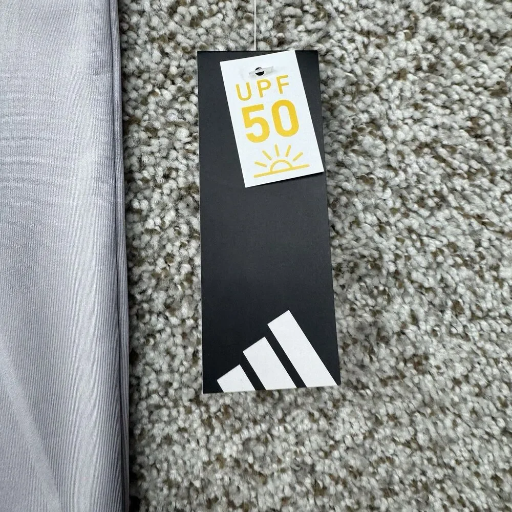 Adidas Polo Shirt Men Small Gray Ultimate Performance Stretch Golf New With Tags